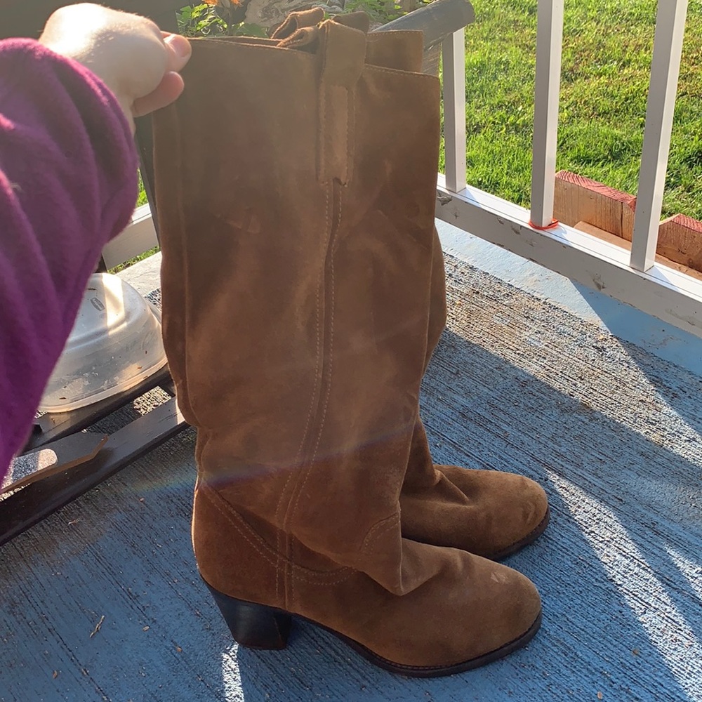 BCBG Generation, tan knee high boots 7.5